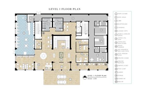 hotel lobby floorplan